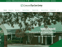 Tablet Screenshot of concordeyecarecenter.com